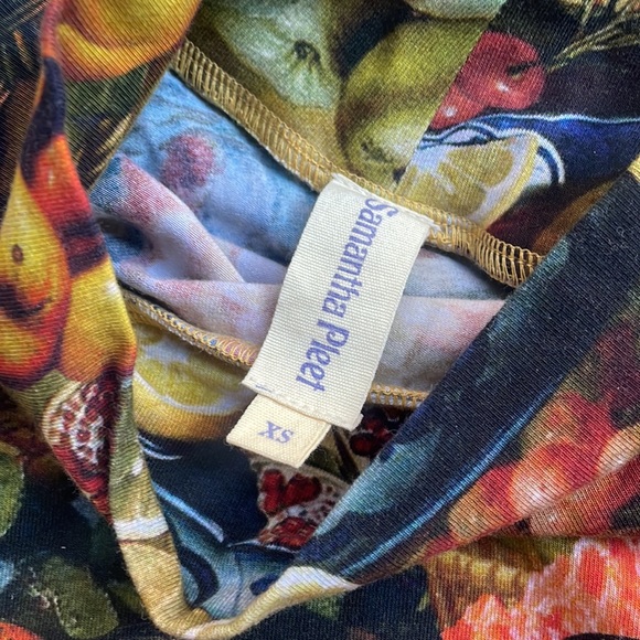 Samantha Pleet Harvest Fruit Print Mock Neck Bodysuit - Picture 13 of 14